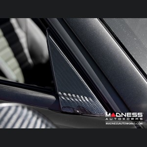 Alfa Romeo 4C Door Trim - Carbon Fiber - Exterior Door Triangle Trim - Italian Theme